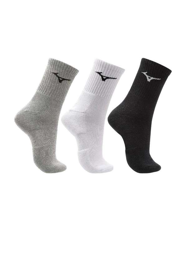 Mizuno - Meia Feminina Mizuno Training Kit 3 pares Multicolor Multicores 1