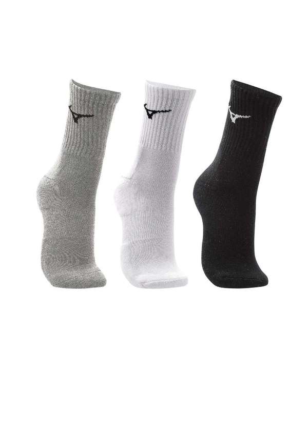 Mizuno - Meia Feminina Mizuno Training Kit 3 pares Multicolor Multicores 3