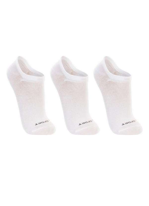 Lupo - Meia Lupo Cano Invisível Kit com 3 pares 03170-089 Branco Branco