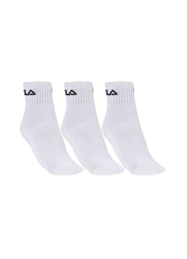 Fila - Tripack Fila Cano Médio Unisex Branco Branco 2