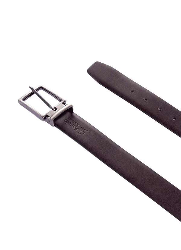 Fasolo - Cinto Fasolo Masculino Dupla Face Couro Preto/Cafe Preto 2
