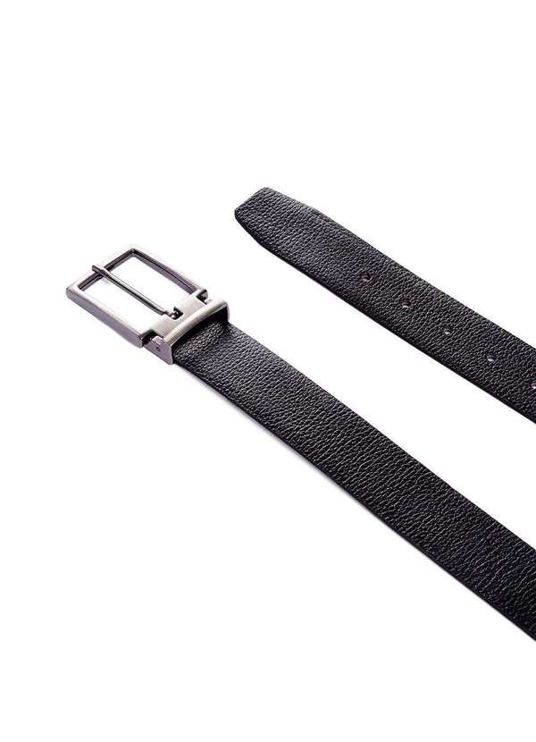 Fasolo - Cinto Fasolo Masculino Dupla Face Couro Preto/Cafe Preto 3