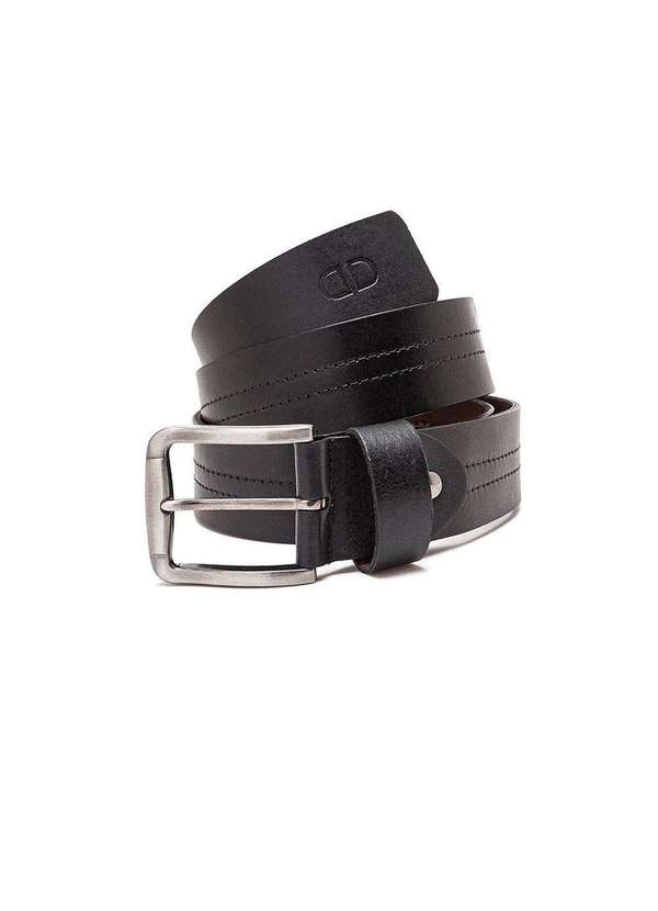 Democrata - Cinto Masculino Democrata Metropolitan Couro Preto Preto 1