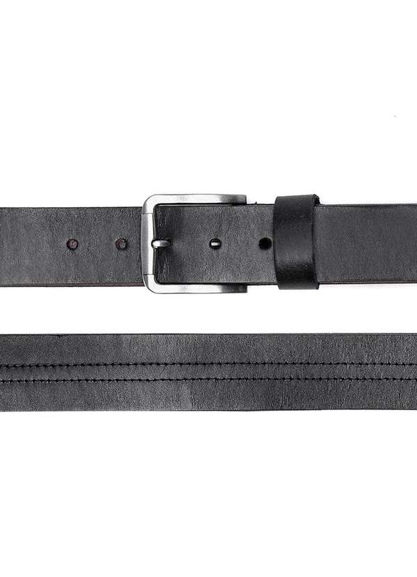 Democrata - Cinto Masculino Democrata Metropolitan Couro Preto Preto 3