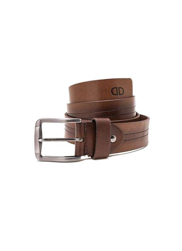 Democrata - Cinto Masculino Democrata Metropolitan Couro Tan Marrom