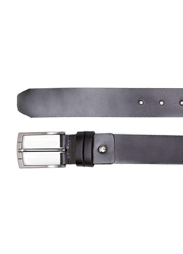 Democrata - Cinto Masculino Democrata Metropolitan Largo Couro Preto/Preto Preto 2