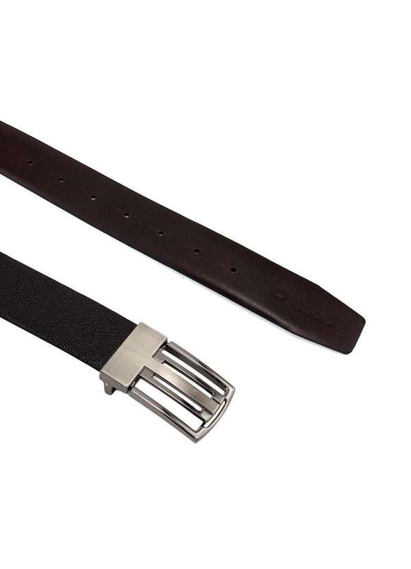 Fasolo - Cinto Masculino Fasolo Dupla Face Couro Preto/Cafe Preto 4