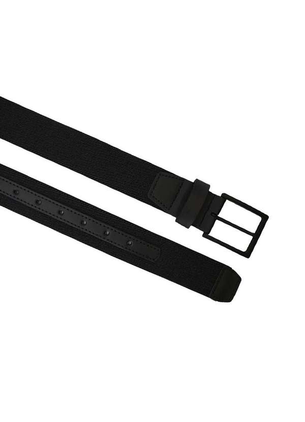 Fasolo - Cinto Masculino Fasolo Elastano Preto Preto 2