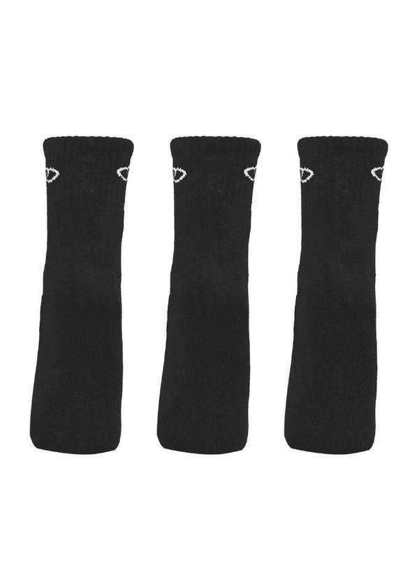 Olympikus - Kit Meia Olympikus Cano Médio 39 Ao 44 Preto Preto 6