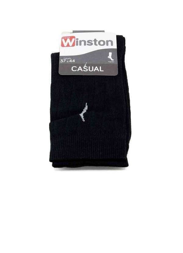 Pixolé - Meia Casual Masculina Winston 0600036-005 Preto Preto