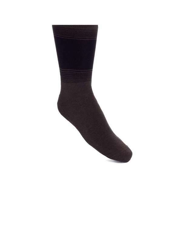 Lupo - Meia Masculina Cano Longo Lupo Sportwear Caqui Marrom