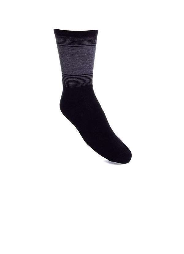 Lupo - Meia Masculina Cano Longo Lupo Sportwear Preto Preto