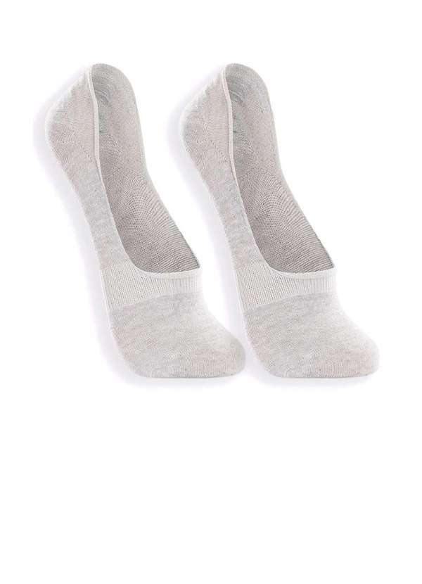 Lupo - Meia Sapatilha Lupo Kit com 2 pares Adulto Cinza Cinza