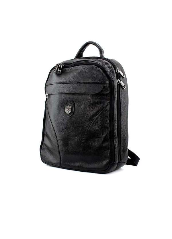 Pixolé - Mochila Masculina Couribi Porta Notebook Couro Preto Preto 2