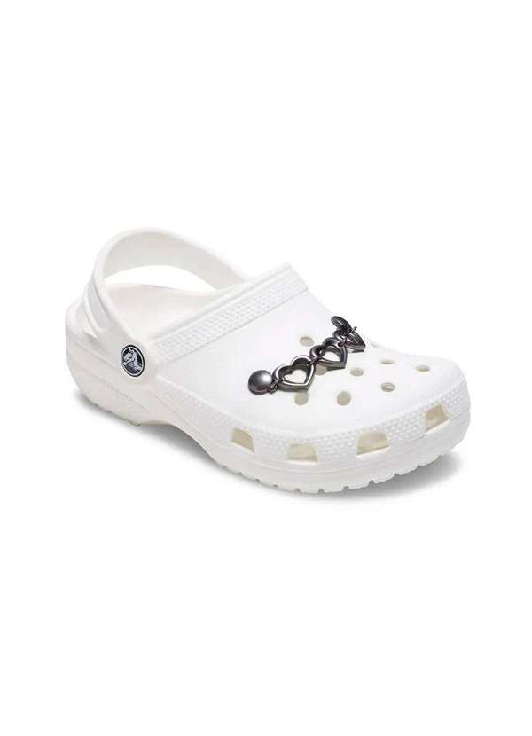 Crocs - Jibbitz Crocs Corrente Coração Triplo Prateado Multicolor Multicores 2