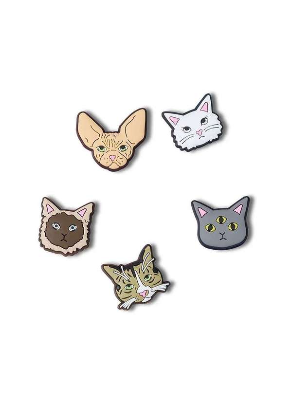 Crocs - Jibbitz Crocs Gatinhos Estranhos Pack 5 Peças Multicolor Multicores