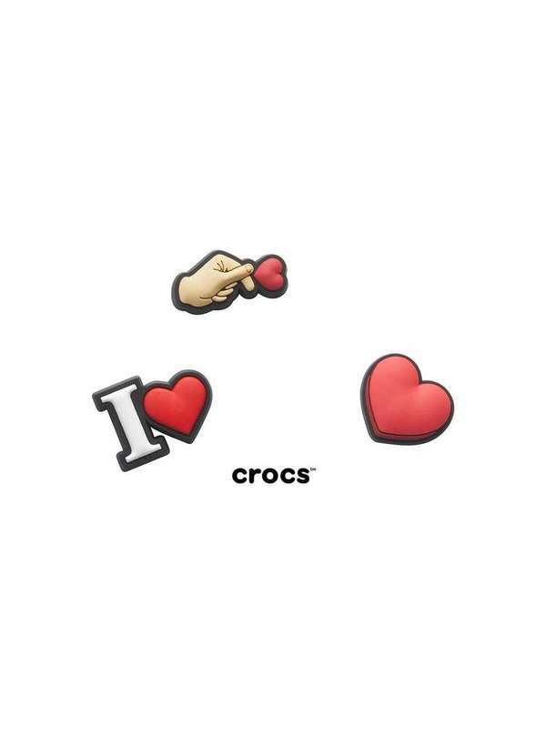 Crocs - Jibbitz Crocs I Love Pack com 5 Peças Multicolor Multicores