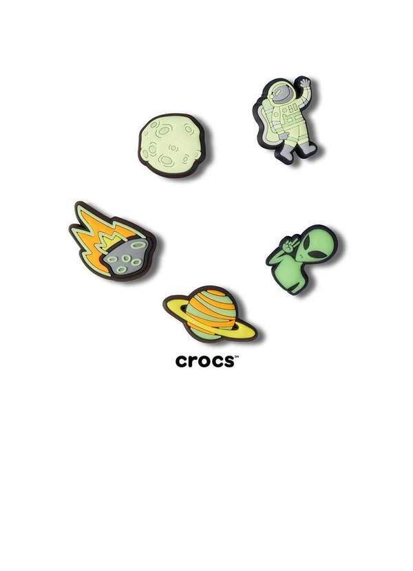 Crocs - Jibbitz Crocs Out Of Space Pack com 5 Peças Multicolor Multicores 3