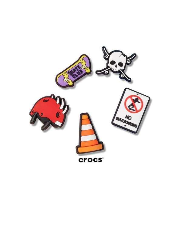 Crocs - Jibbitz Crocs Skateboard Is Life Pack 5 Peças Multicolor Multicores