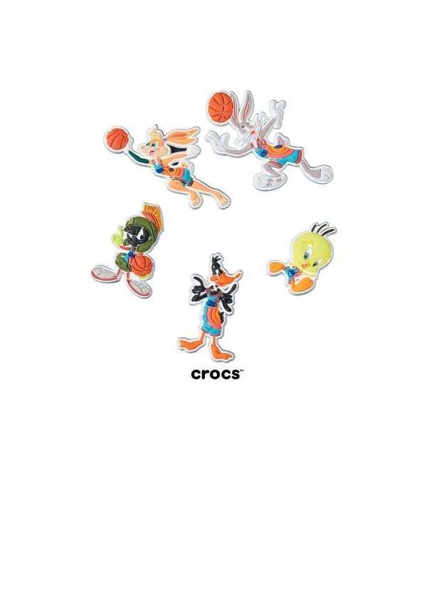 Crocs - Jibbitz Crocs Space Jam Pack com 5 Peças Multicolor Multicores