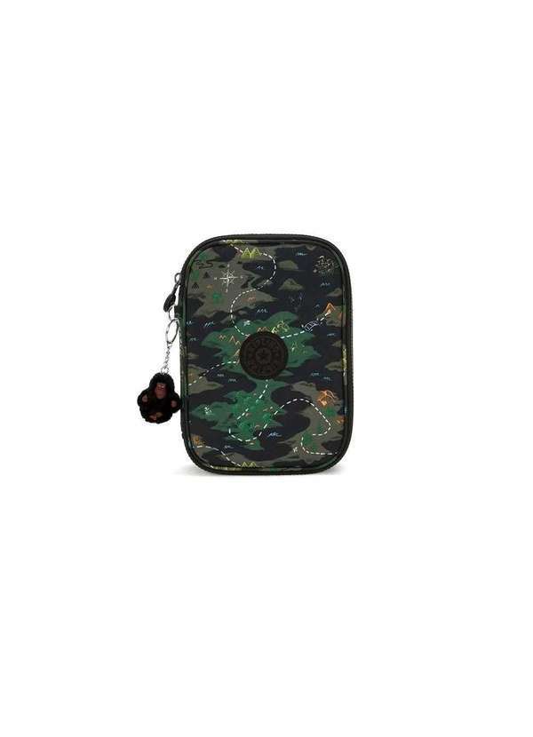 Kipling - Estojo Kipling 100 Pens Camo Treasure I6002-3pb Multicolor Verde