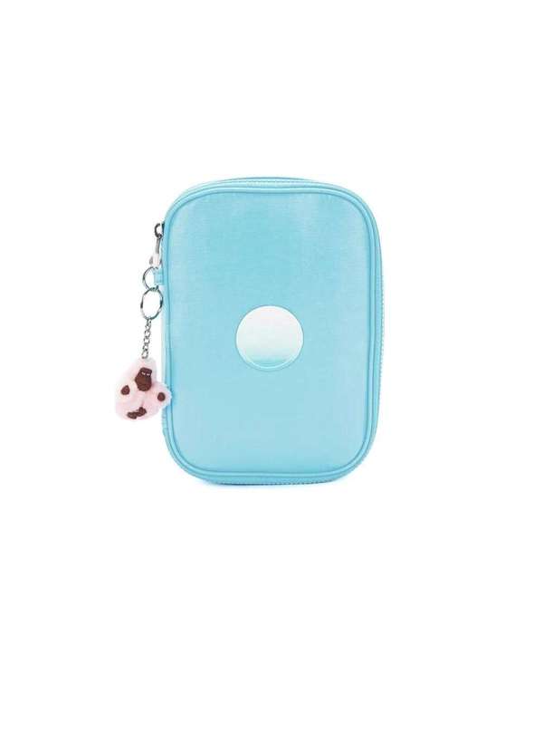 Kipling - Estojo Kipling 100 Pens Sea Blue Met Turquesa Azul