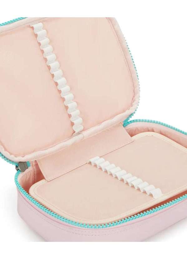 Kipling - Estojo Kipling 100 Pens Sea Pink Met Rosa Rosa 3