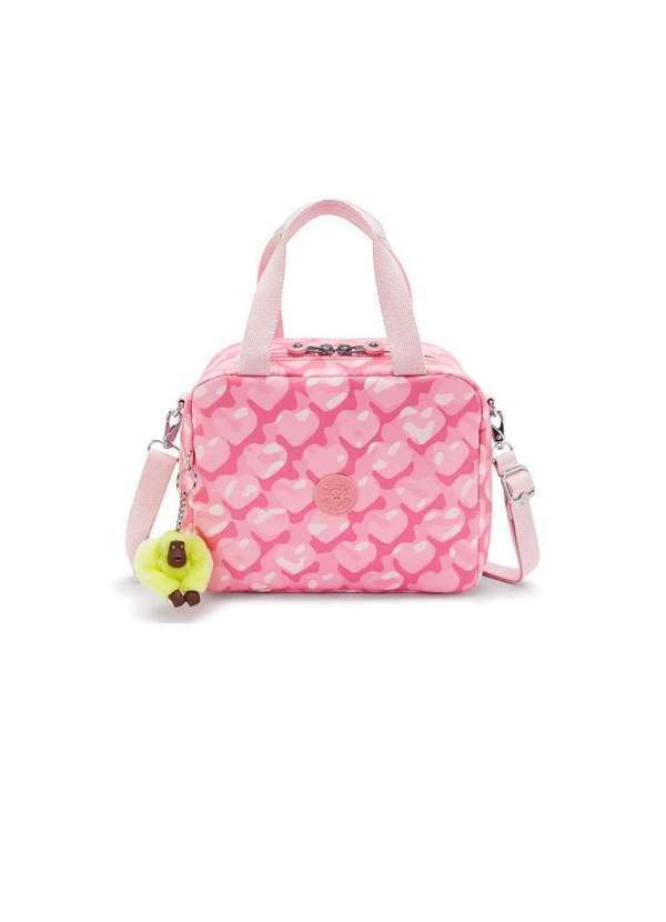 Kipling - Lancheira Kipling Miyo Adorable Hearts Rosa Rosa