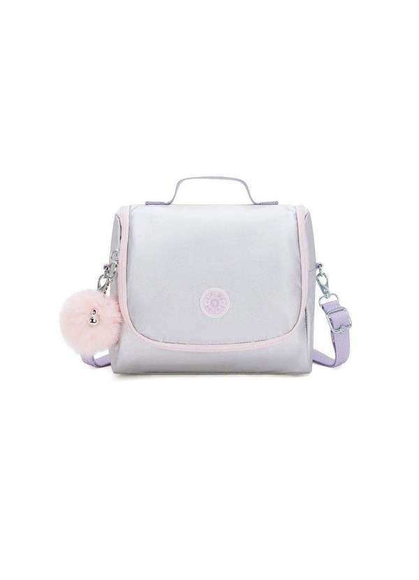 Kipling - Lancheira Kipling New Kichirou Silver Glow Met Prata Prata