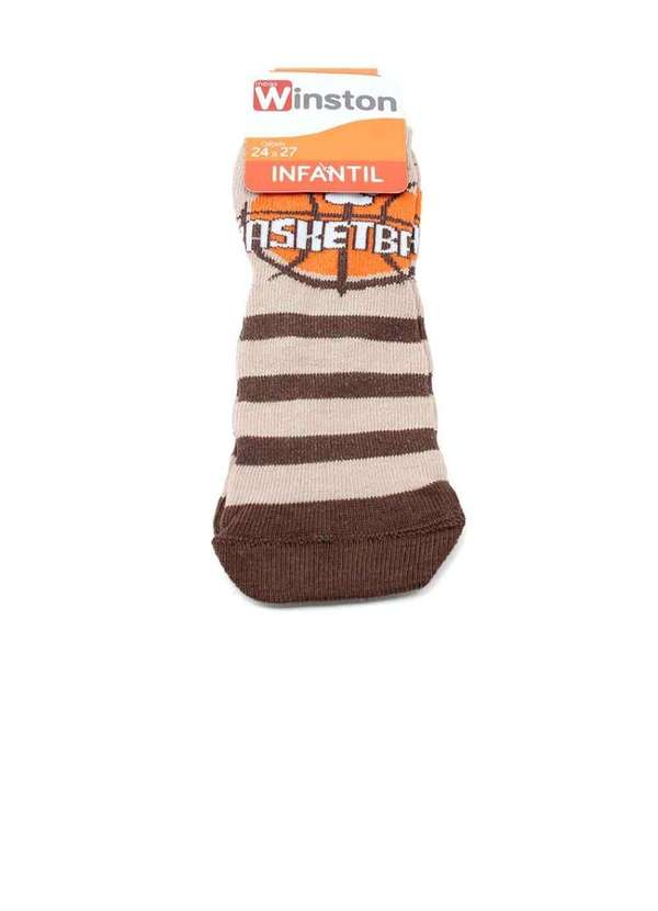Pixolé - Meia Infantil Winston Basketball 0300036-013 Bege Bege