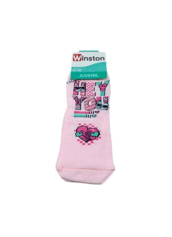 Pixolé - Meia Infantil Winston Cat You 0400036-005 Rosa Claro Rosa