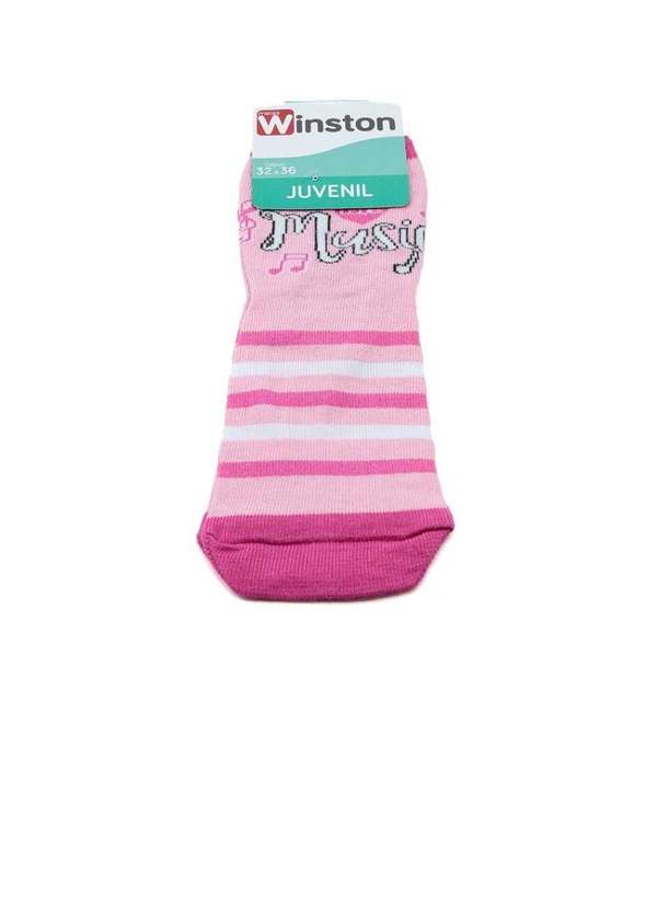 Pixolé - Meia Infantil Winston Love 0400-003 Rosa/Pink Rosa