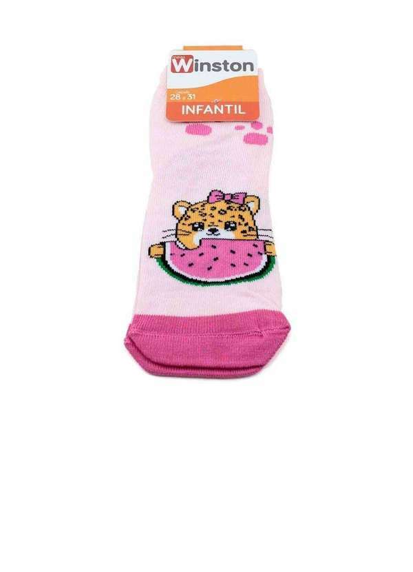 Pixolé - Meia Infantil Winston Watermelon Cat 0350036-008 Rosa/Pink Rosa