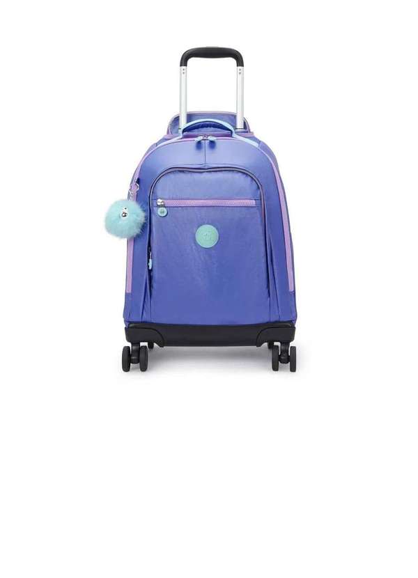 Kipling - Mochila de Rodinha Kipling New Zea Cosmic Metallic Azul Azul