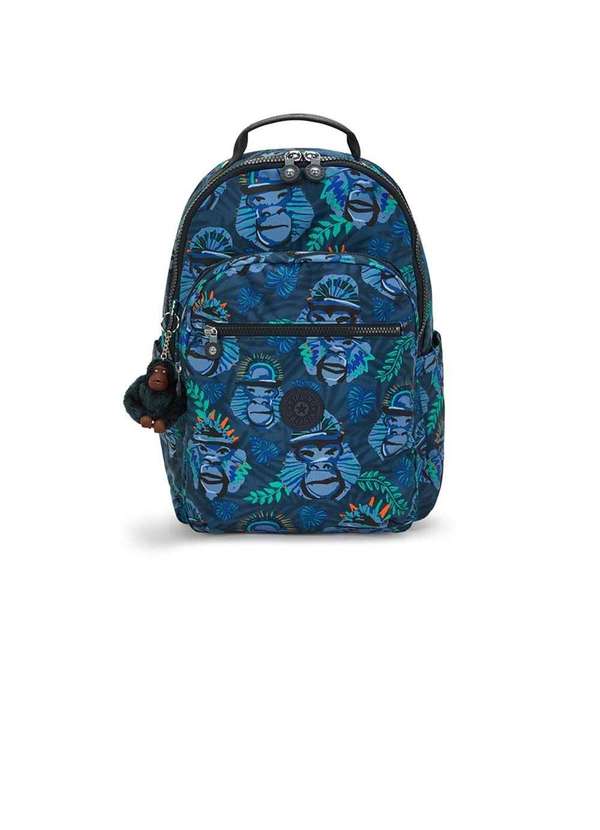 Kipling - Mochila Escolar Kipling Seoul College Blue Única Azul