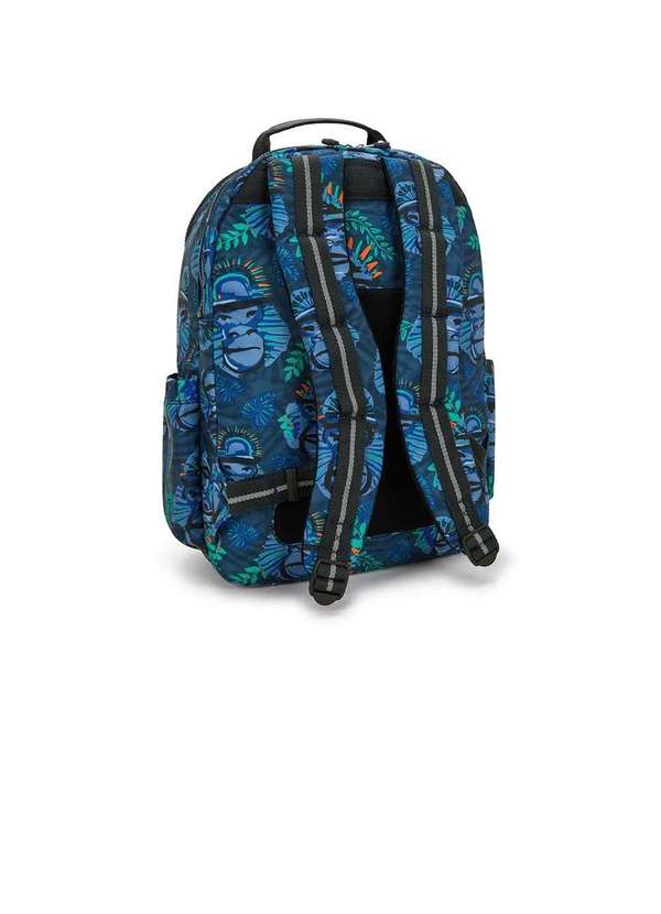 Kipling - Mochila Escolar Kipling Seoul College Blue Única Azul 6