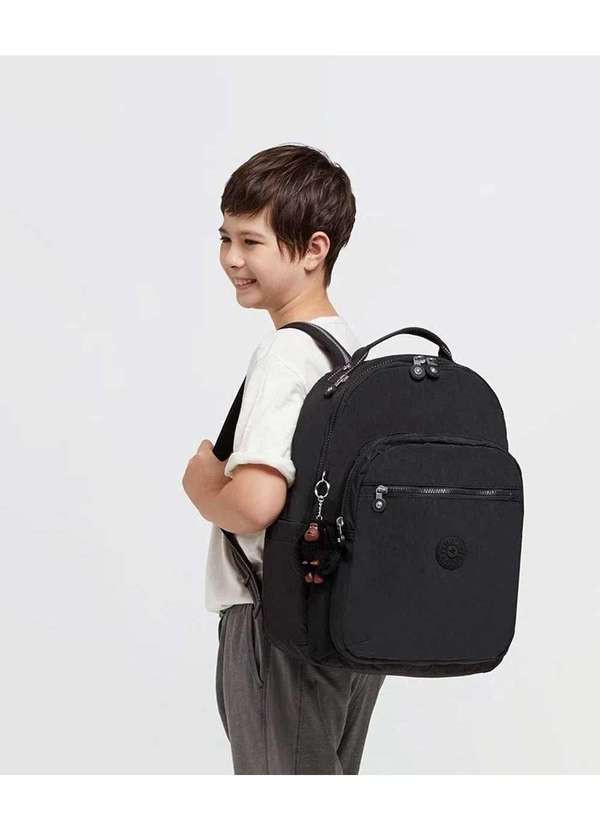 Kipling - Mochila Escolar Kipling Seoul Preto Preto 2