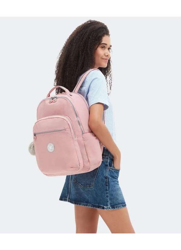 Kipling - Mochila Kipling Seoul Lap Bridal Rosa Rosa 8