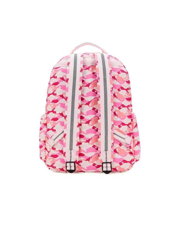 Kipling - Mochila Kipling Seoul Pink Palm Rosa Rosa 7