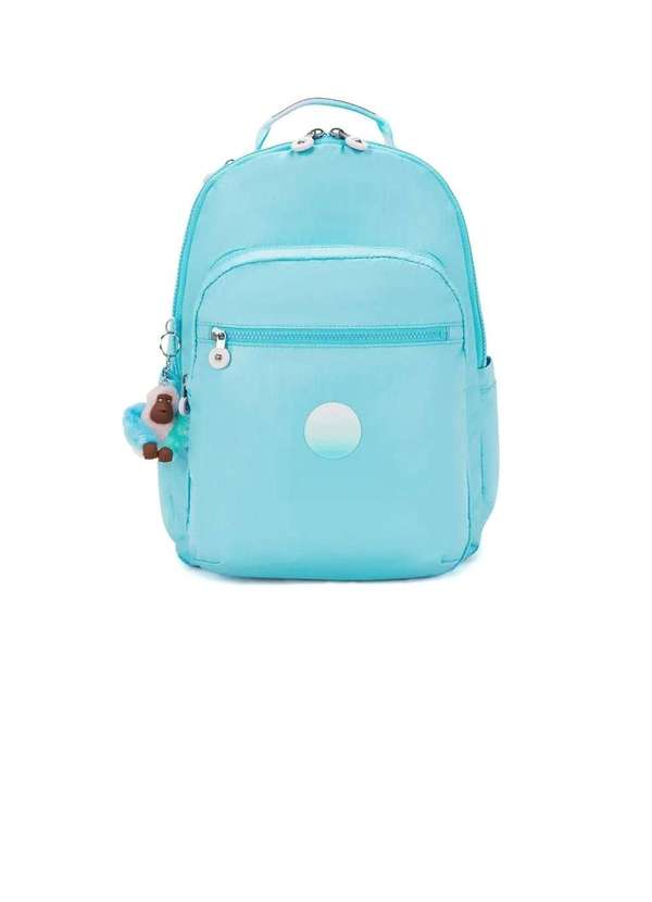 Kipling - Mochila Kipling Seoul Sea Blue Met Turquesa Azul