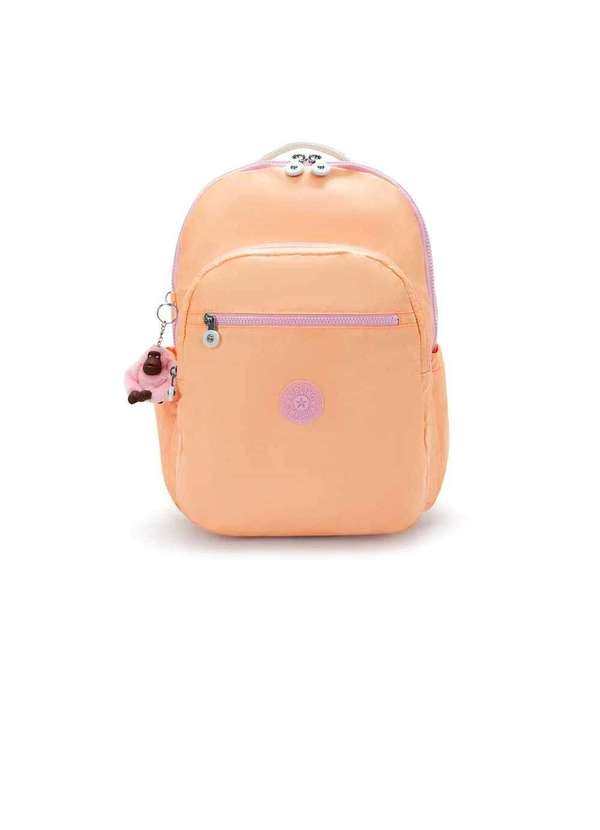 Kipling - Mochila Kipling Seoul Xl Magical Orange Coral Laranja