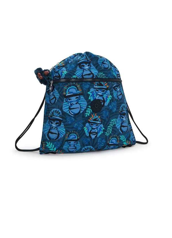 Mochila Kipling Supertaboo Monkey Fun Única Azul Pixole