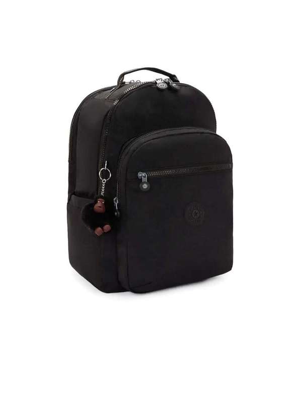 Kipling - Mochila Kipling Seoul College Extra True Black Preto Preto 7