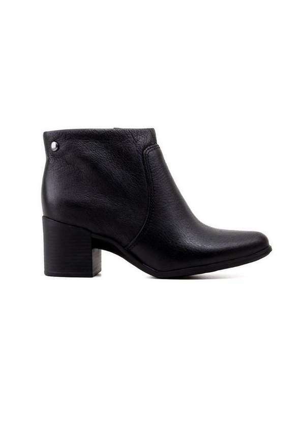 Bottero - Bota Cano Curto Bottero Salto Médio 346901 Couro Preto Preto