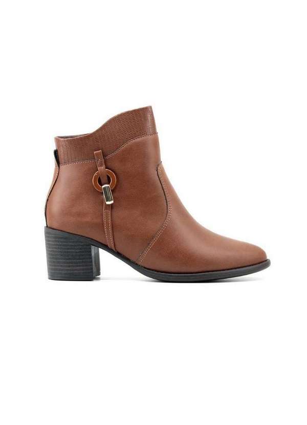 Comfortflex - Bota Cano Curto Comfortflex 2492303 Whisky Marrom