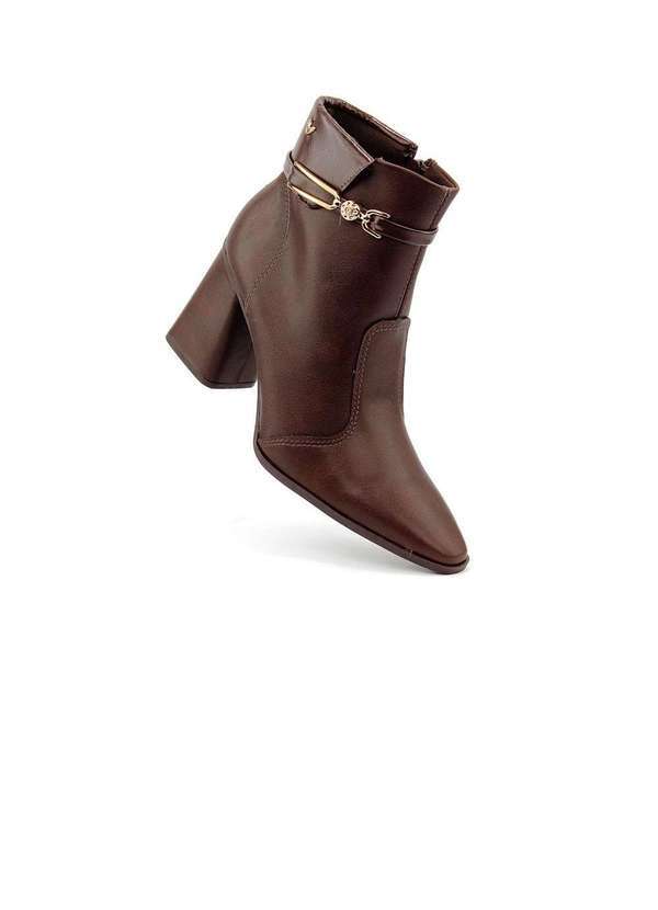 Mississipi - Bota Cano Curto Mississipi Salto Alto Marrom Marrom 2