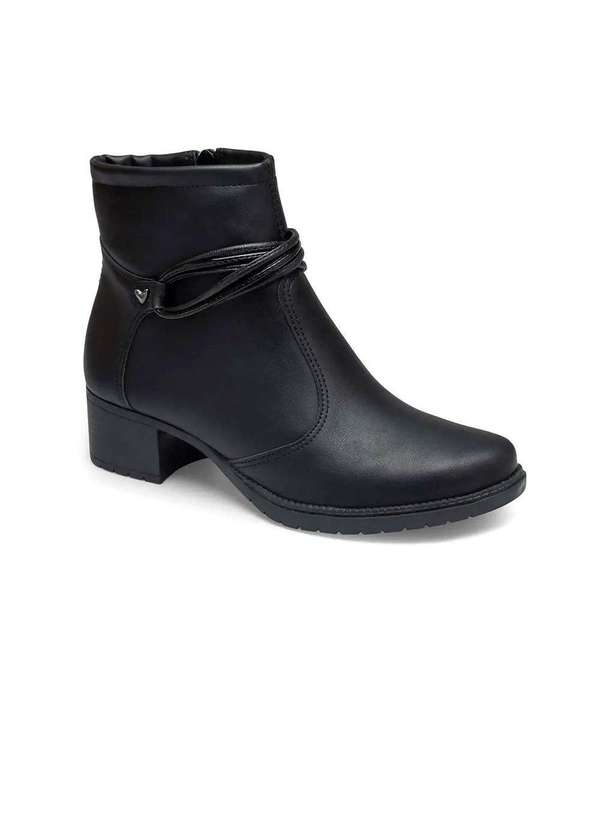 Mississipi - Bota Cano Curto Mississipi Salto Bloco Preto Preto