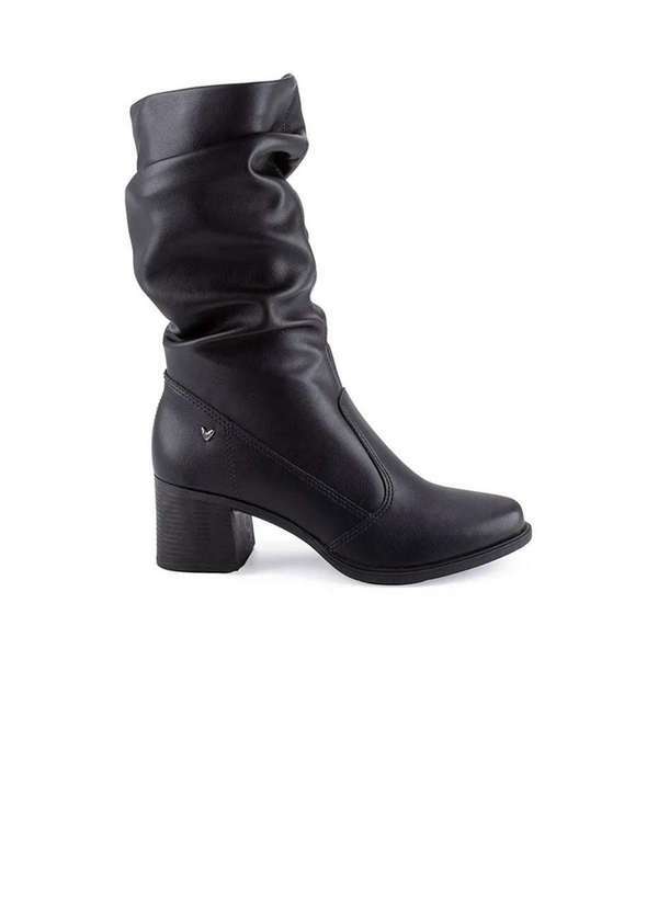 Mississipi - Bota Cano Médio Mississipi Salto Bloco Preto Preto