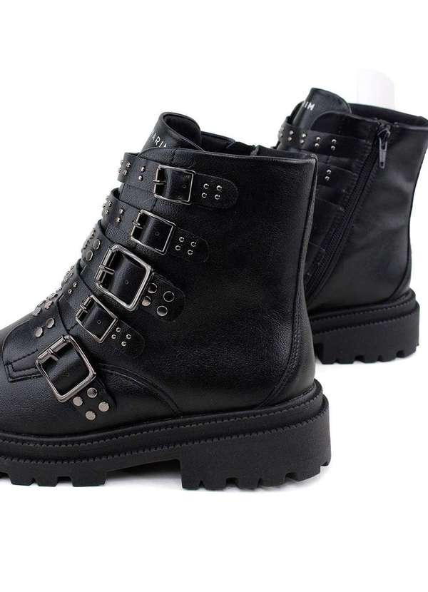 Ramarim - Coturno Ramarim Cano Curto Fivelas Preto Preto 11