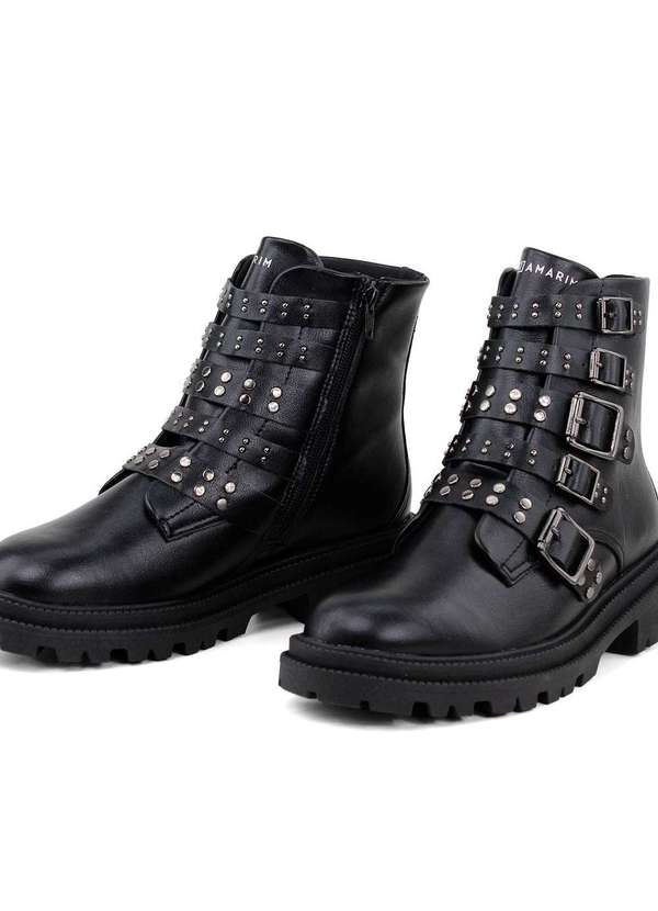 Ramarim - Coturno Ramarim Cano Curto Fivelas Preto Preto 3